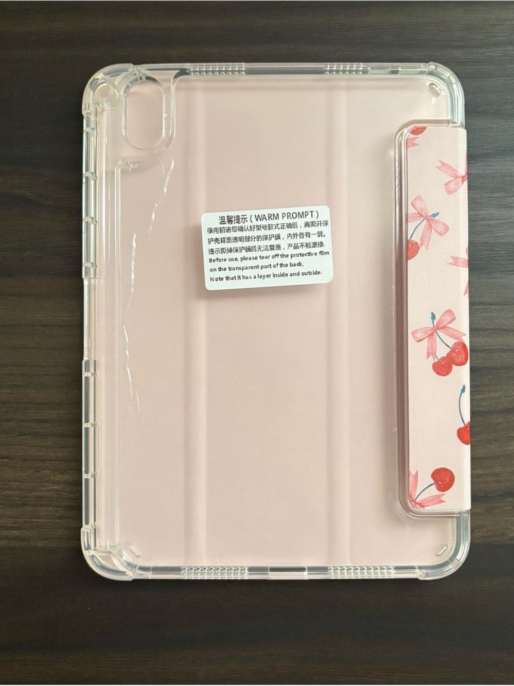 Pink Cherry Pattern IPad Mini case - Picture 3 of 3